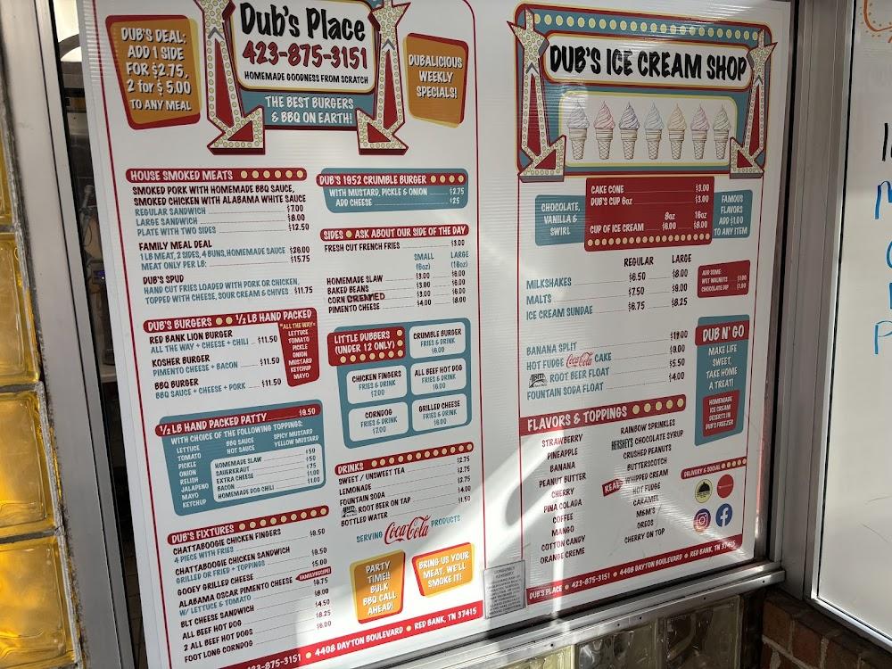 Dub's Place Menu image 4